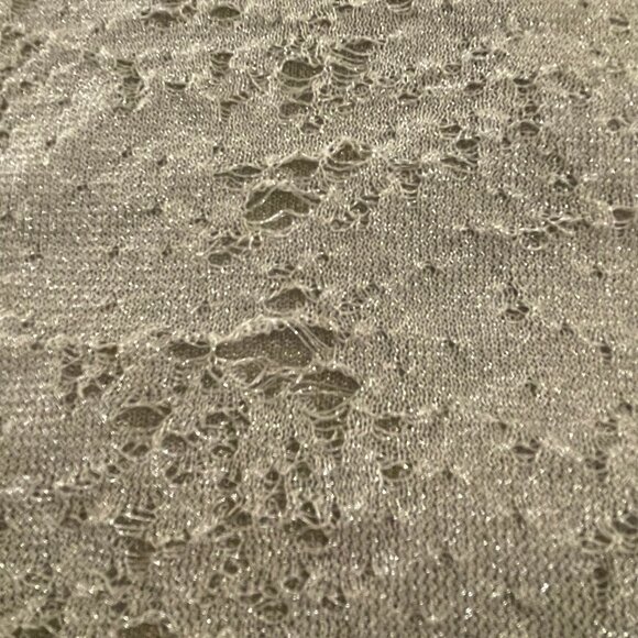 ZARA Metallic Thread Jacquard Knit Cardigan - Picture 4 of 5